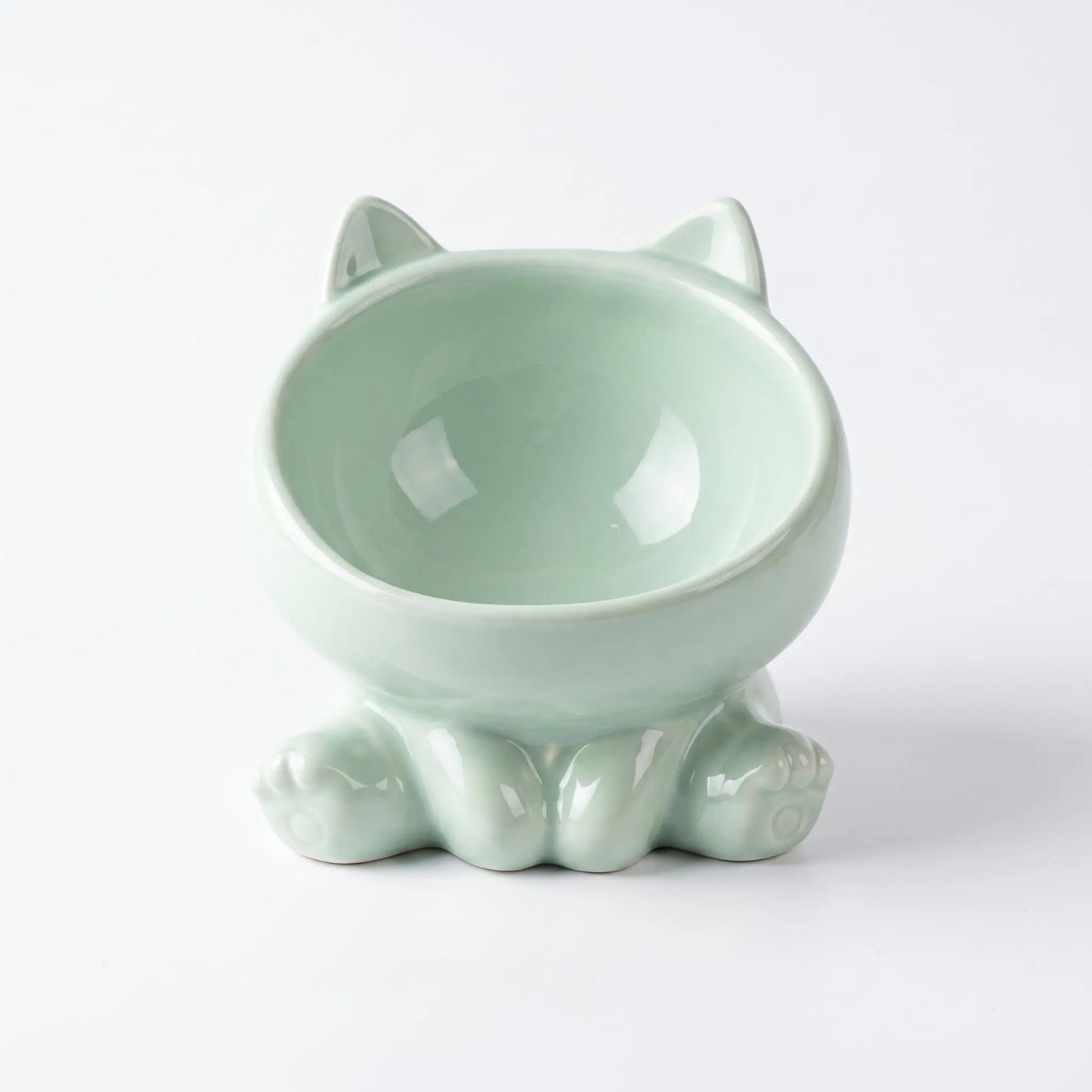 Bol en céramique à pieds hauts pour chat Pour toi Mon chat