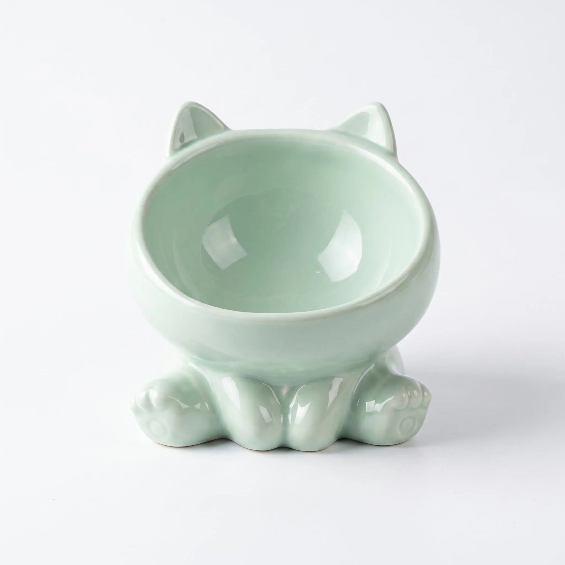 Bol en céramique à pieds hauts pour chat Pour toi Mon chat