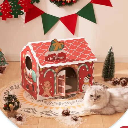 Cabane pour Chat Ambiance de Noel Pour toi Mon chat
