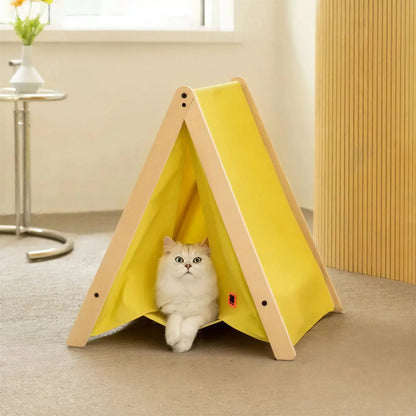 Cabane pour Chat Style Tipi avec Hamac Pour toi Mon chat