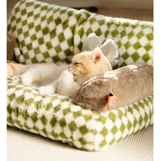 Canapé-lit vintage confortable pour chat Pour toi Mon chat