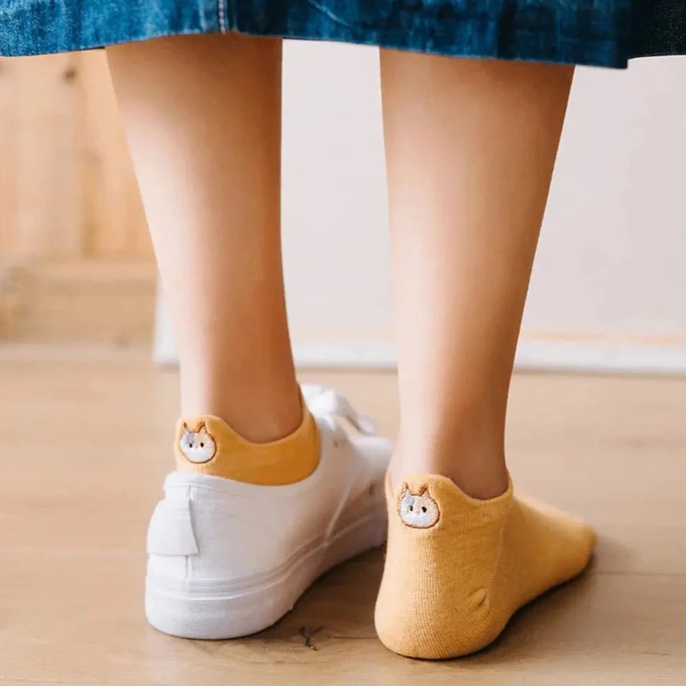 Chaussettes Avec Motif Chat Aux Talons Pour toi Mon chat