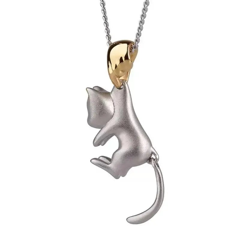 Collier avec pendentif de chat simple pour les femmes Pour toi Mon chat