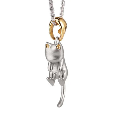 Collier avec pendentif de chat simple pour les femmes Pour toi Mon chat