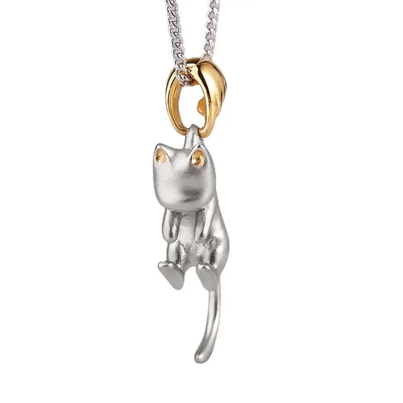 Collier avec pendentif de chat simple pour les femmes Pour toi Mon chat