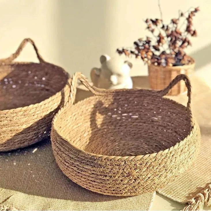Coussin Chat Rond En Rotin Avec Des Oreilles De Chat Pour toi Mon chat