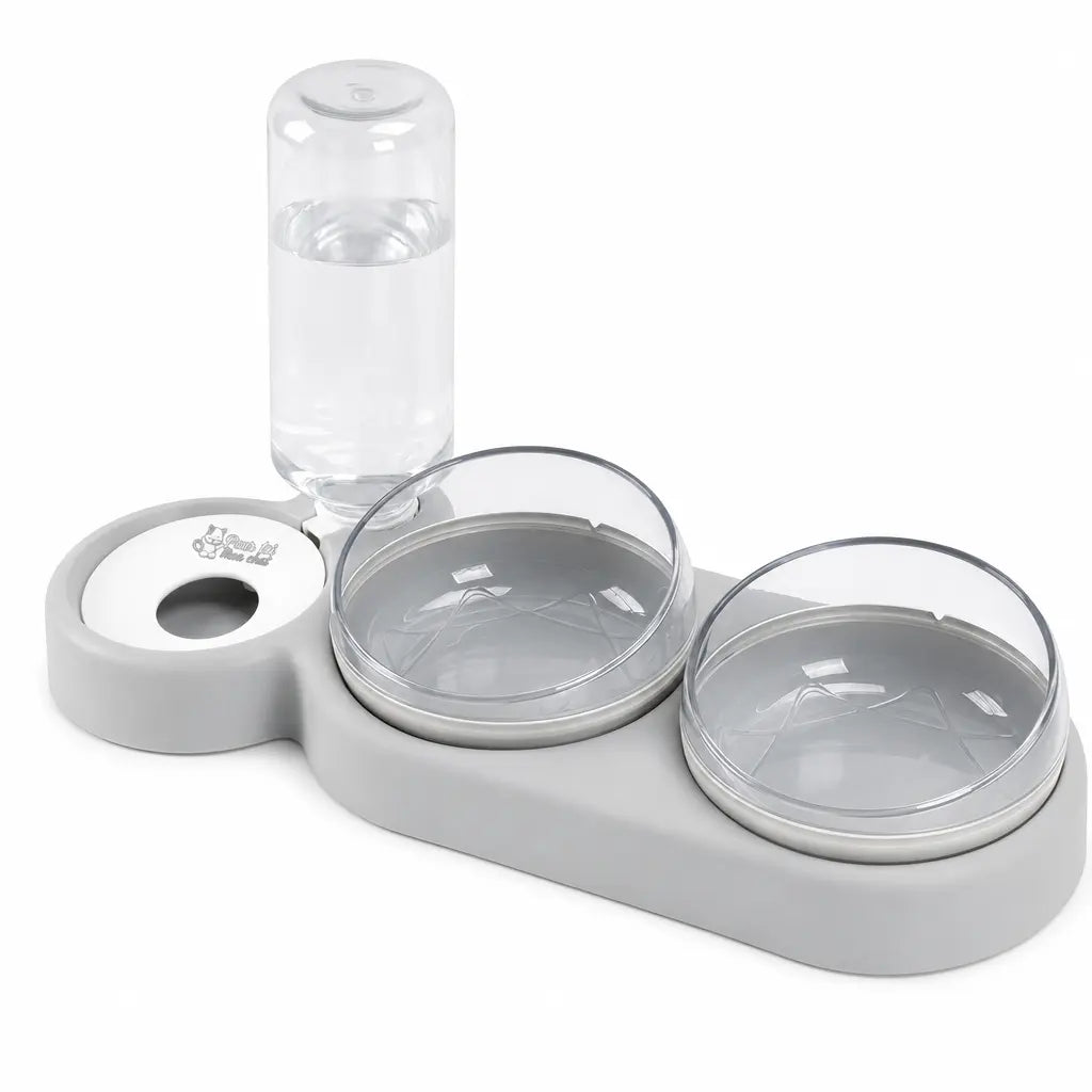 Distributeur de Croquettes et Eau pour Chat - TrioCatBowl™ Pour toi Mon chat