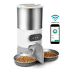 Distributeur de nourriture intelligent pour chat avec deux bols en acier inoxydable Pour toi Mon chat