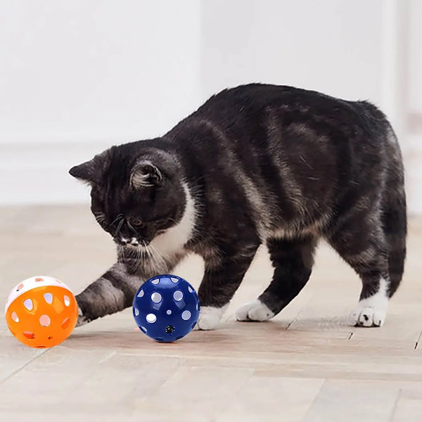 Ensemble de six boules amusantes à gratter avec cloche pour chat Pour toi Mon chat