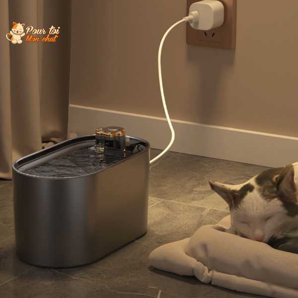 Fontaine d'eau automatique ultra-silencieuse pour chat Pour toi Mon chat
