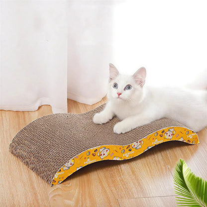 Griffoir Chat Ondulé en Carton XXL Pour toi Mon chat