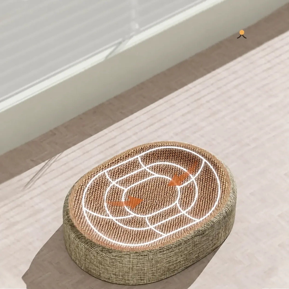 Griffoir Chat Rond en Sisal Tressé Pour toi Mon chat