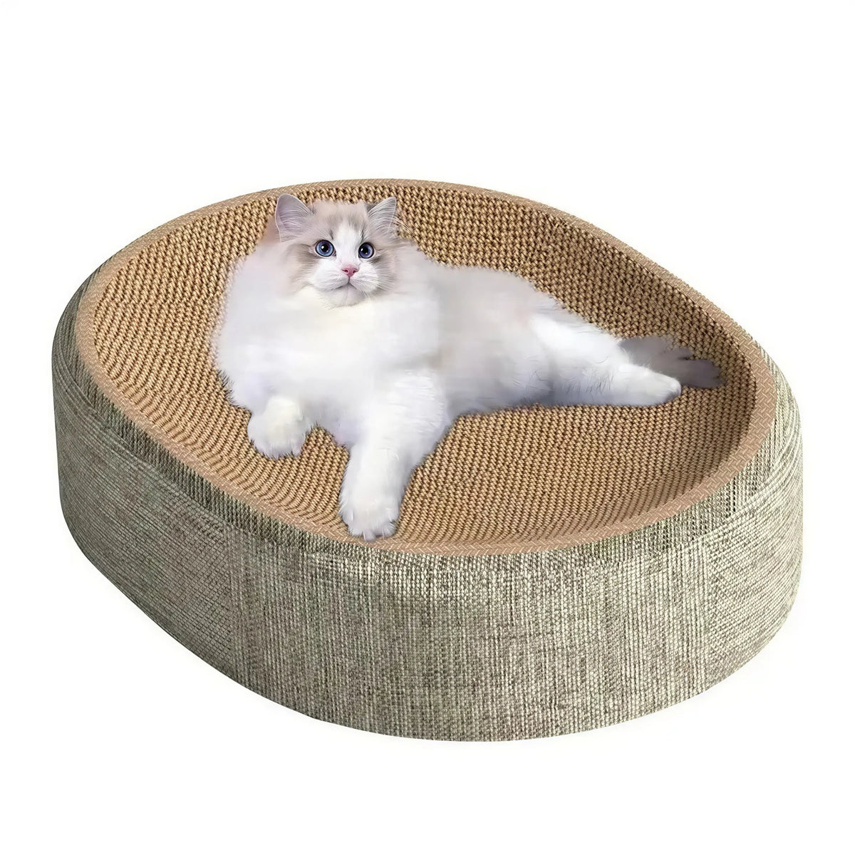 Griffoir Chat Rond en Sisal Tressé Pour toi Mon chat