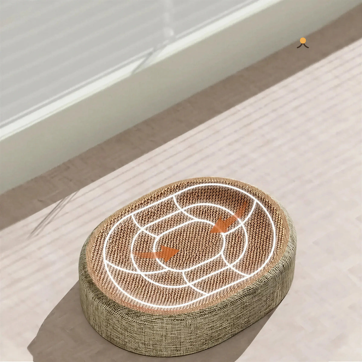 Griffoir Chat Rond en Sisal Tressé Pour toi Mon chat