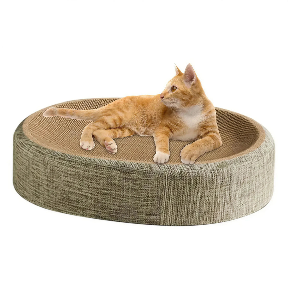Griffoir Chat Rond en Sisal Tressé Pour toi Mon chat