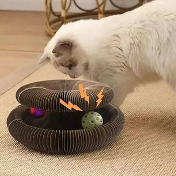 Griffoir magique modulable en jouet pour chat - Accordéon4Cat™ Pour toi Mon chat