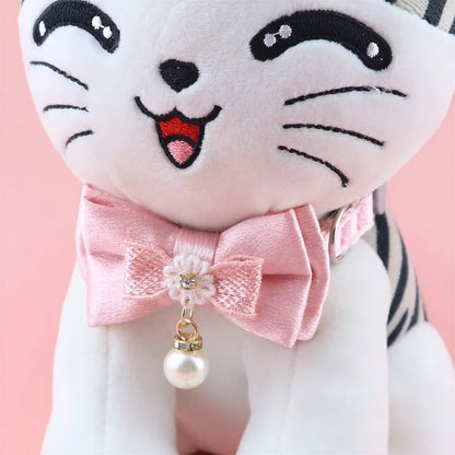 Collier avec gros nœud papillon pour gros chat Pour toi Mon chat