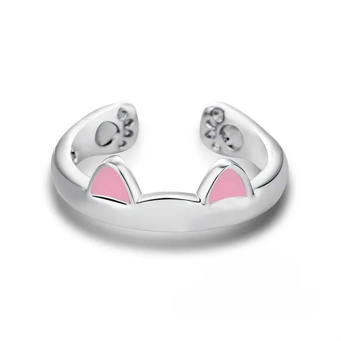 Bague Chat Ouverte en Forme d'Oreilles Pour toi Mon chat