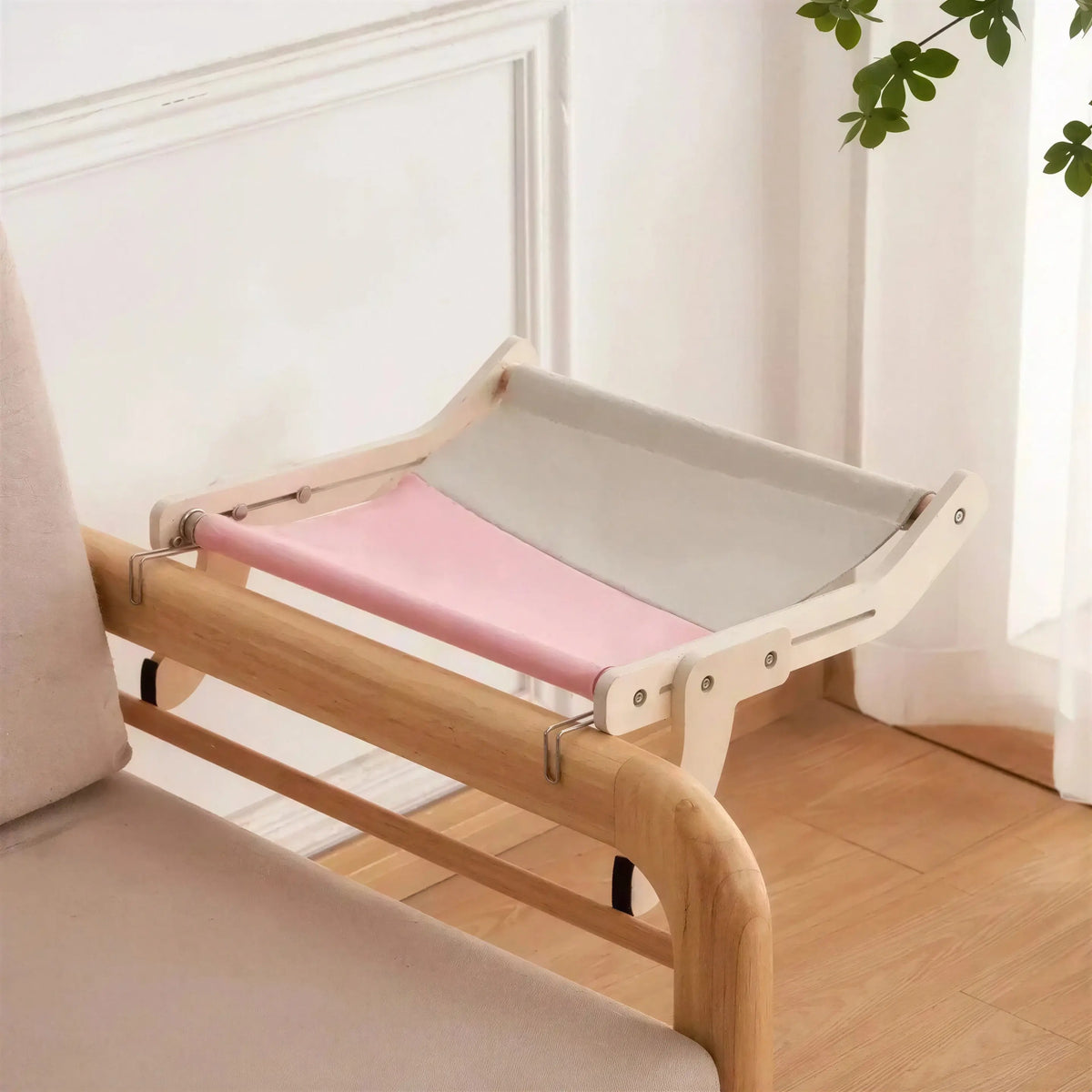 Hamac de Lit pour Chat à Fixation Bois Pour toi Mon chat