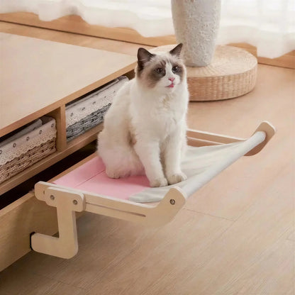 Hamac de Lit pour Chat à Fixation Bois Pour toi Mon chat
