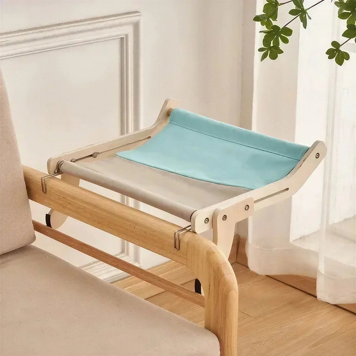 Hamac de Lit pour Chat à Fixation Bois Pour toi Mon chat