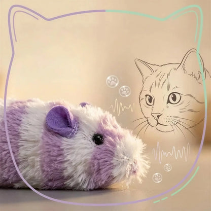 Jouet Souris en Peluche Interactive pour Chat Pour toi Mon chat