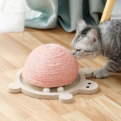 Jouet à gratter durable en forme de tortue en sisal pour chat Pour toi Mon chat
