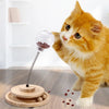 Jouet interactif pour l'alimentation pour chat avec socle en bois Pour toi Mon chat
