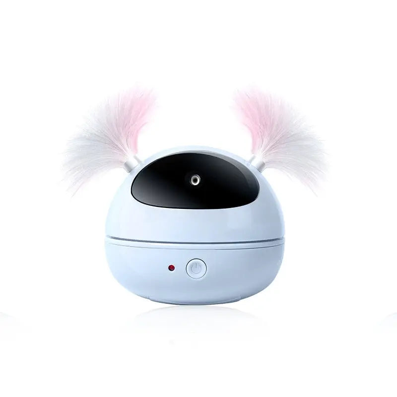 Jouet rotatif électrique lumineux à laser avec plumes pour chat Pour toi Mon chat