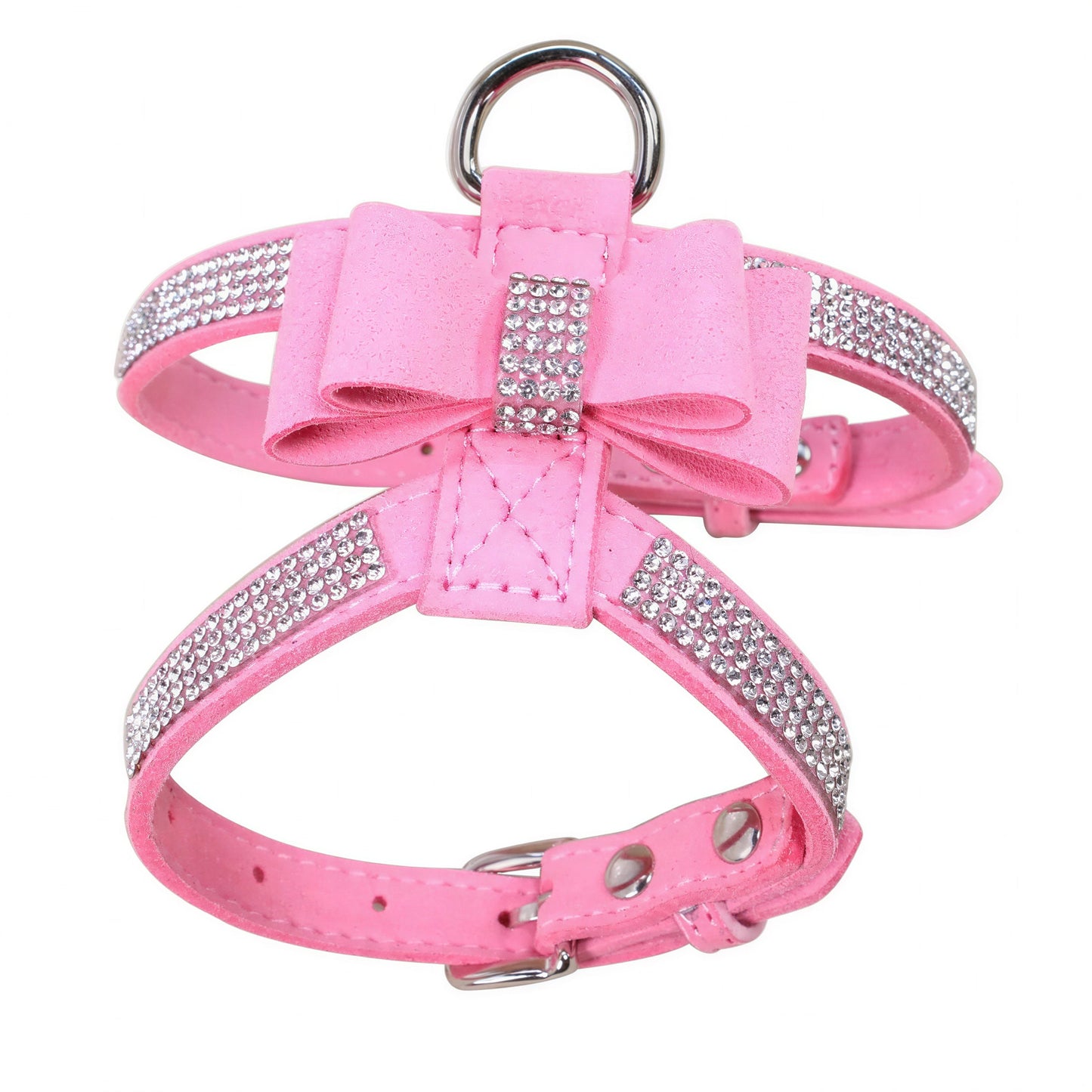 Harnais de poitrine en strass avec nœud de papillon pour chat Pour toi Mon chat