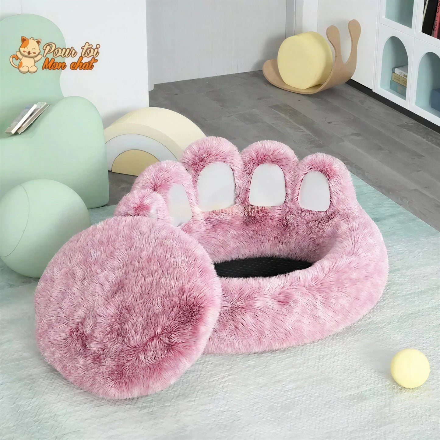 LIT À GRIFFES D’OURS POUR CHAT - TEDDYCAT™ Pour toi Mon chat