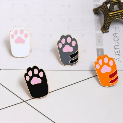 Épingles pin's colorées de pattes de chat Pour toi Mon chat