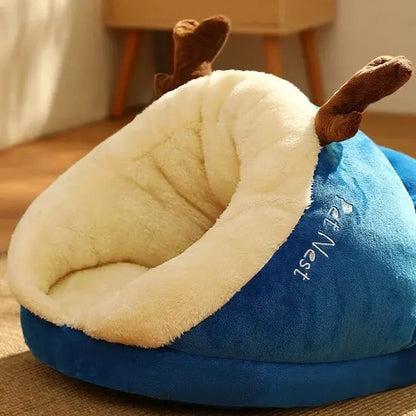 Lit Pour Chat En Forme De Chausson Avec Des Bois De Renne Pour toi Mon chat