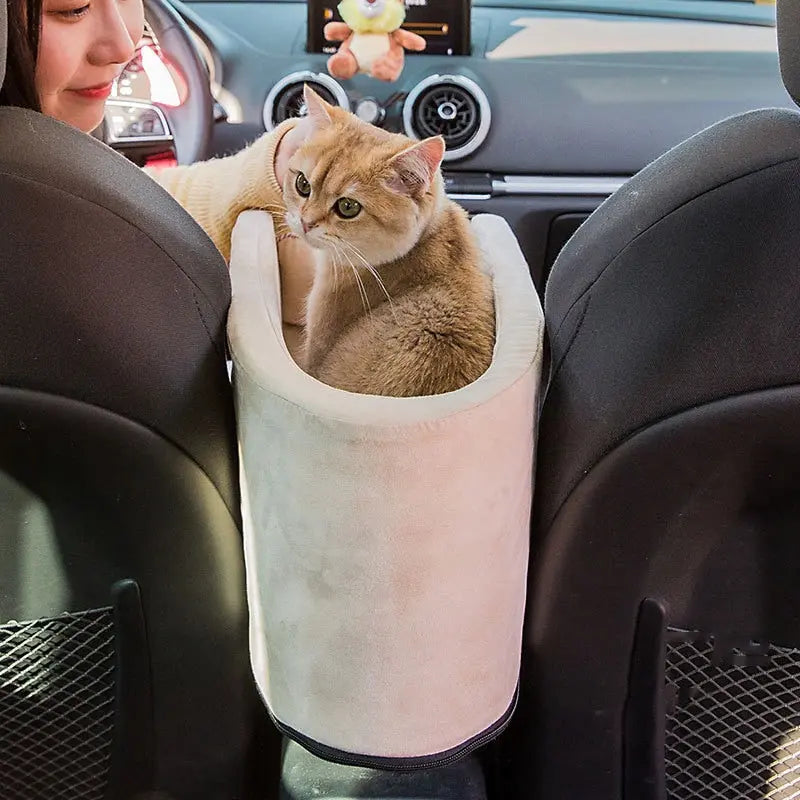 Lit de voiture pliable et confortable en peluche pour chat Pour toi Mon chat