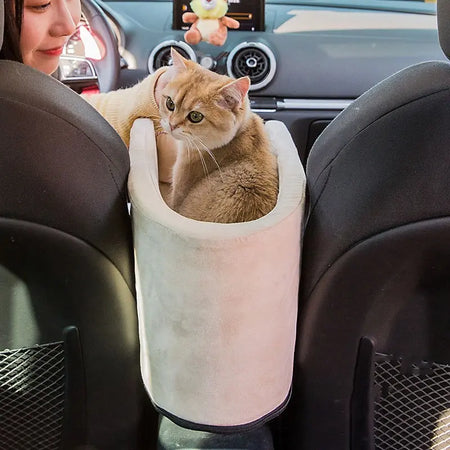 Lit de voiture pliable et confortable en peluche pour chat Pour toi Mon chat