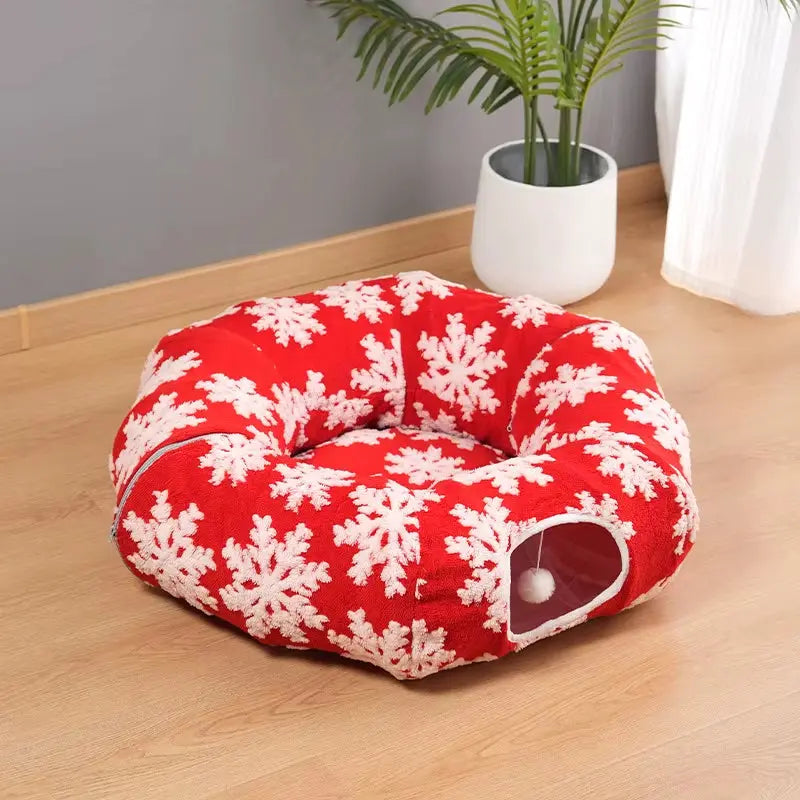 Lit pour Chat Modulable Motif Flocons de Neige Pour toi Mon chat