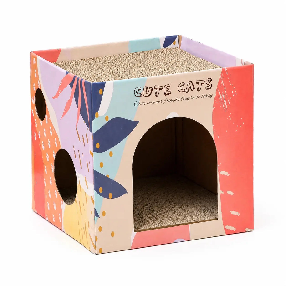 Maison en Carton à Gratter pour Chat Pour toi Mon chat
