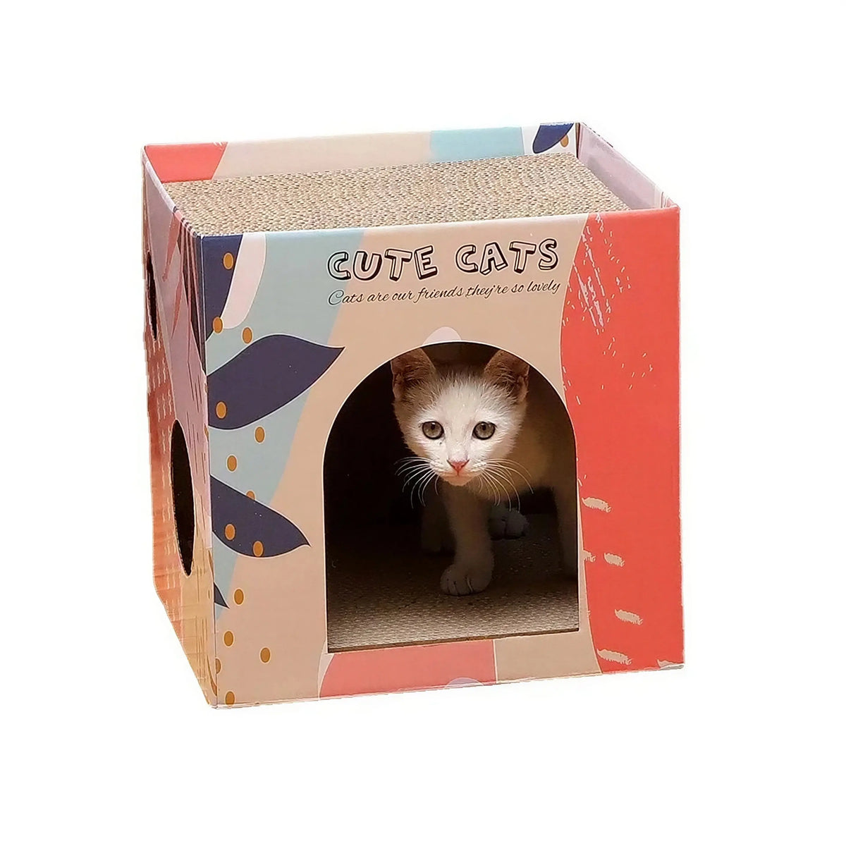 Maison en Carton à Gratter pour Chat Pour toi Mon chat