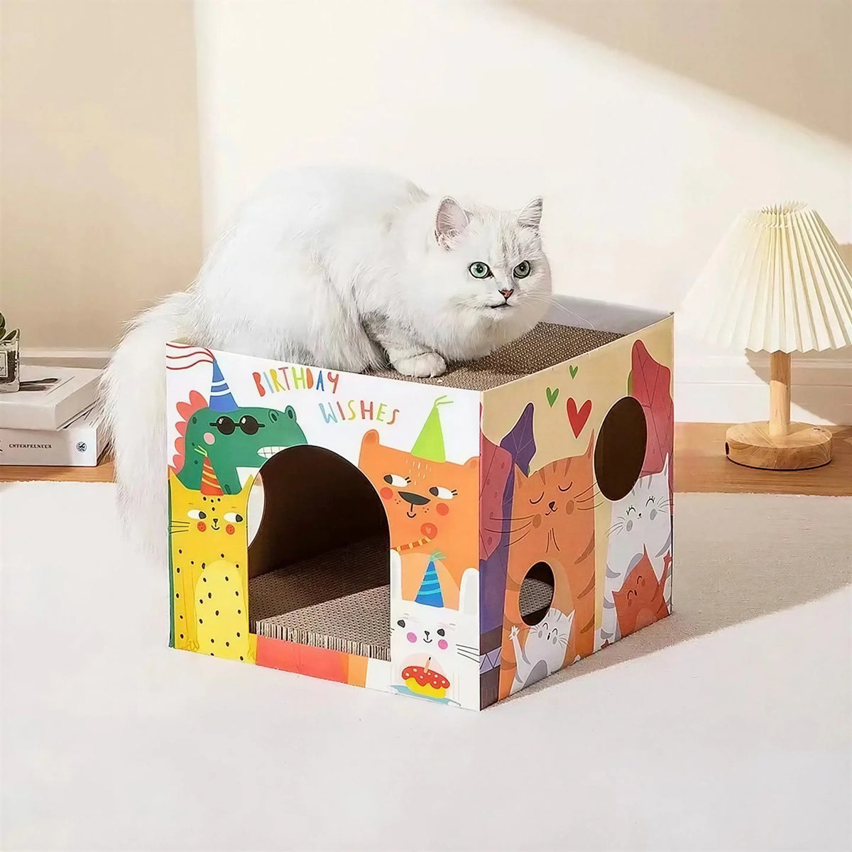Maison en Carton à Gratter pour Chat Pour toi Mon chat