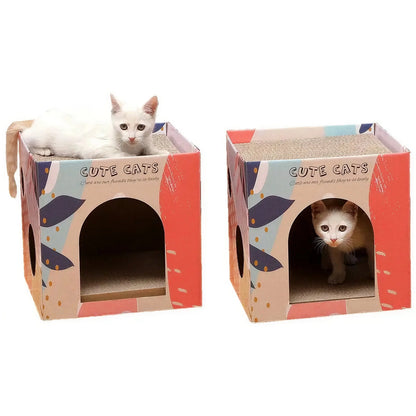Maison en Carton à Gratter pour Chat Pour toi Mon chat