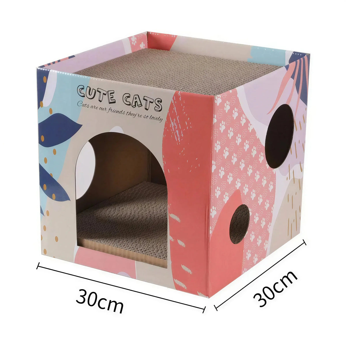 Maison en Carton à Gratter pour Chat Pour toi Mon chat
