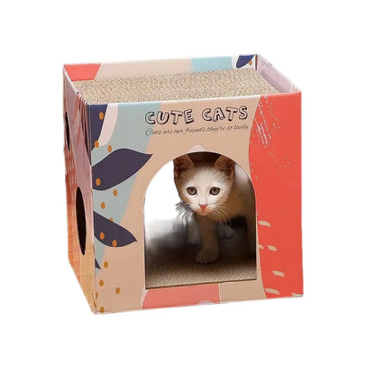 Maison en Carton à Gratter pour Chat Pour toi Mon chat