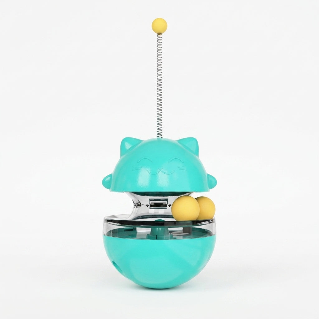 Jouet Distributeur de Friandises pour Chat - Chat’Culbuto™ Pour toi Mon chat