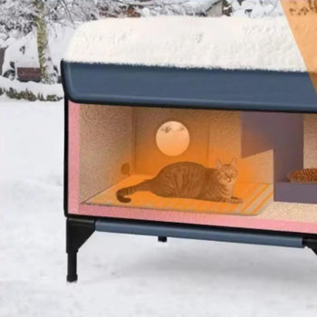 Niche Extérieur Chat Imperméable sur Pieds Pour toi Mon chat