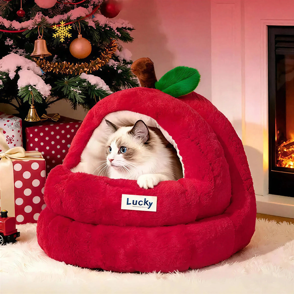Niche Pomme Rouge pour Chat Pour toi Mon chat