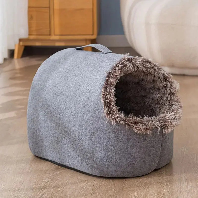 Niche pour chat en peluche chaude et douce Pour toi Mon chat