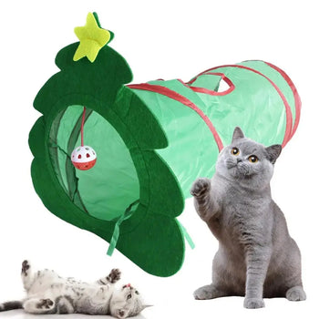 Noël Pour Chat Jouet Forme Tunnel Sapin De Noël Pliable Pour toi Mon chat