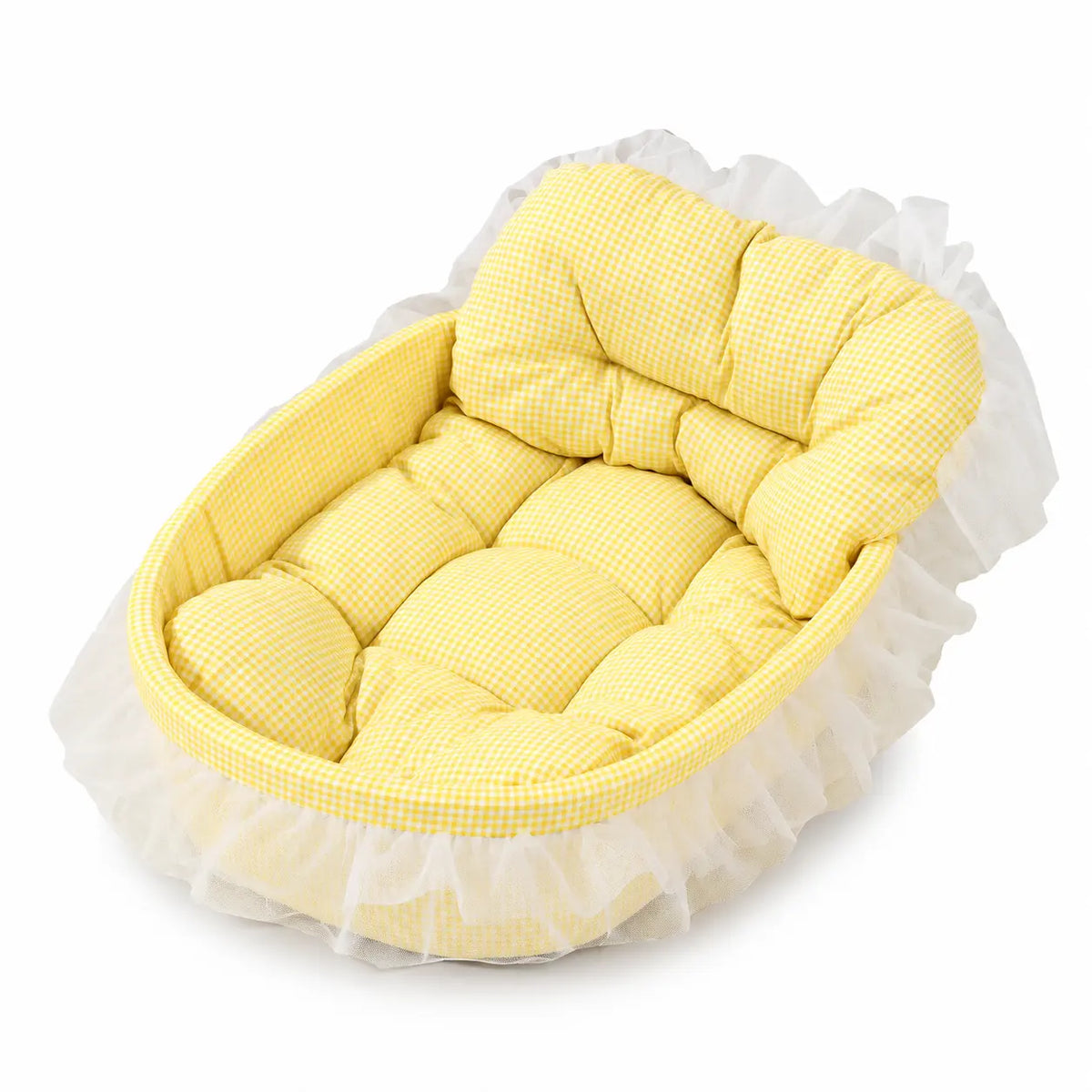Panier Chat Douillet à Bordure Tulle Pour toi Mon chat
