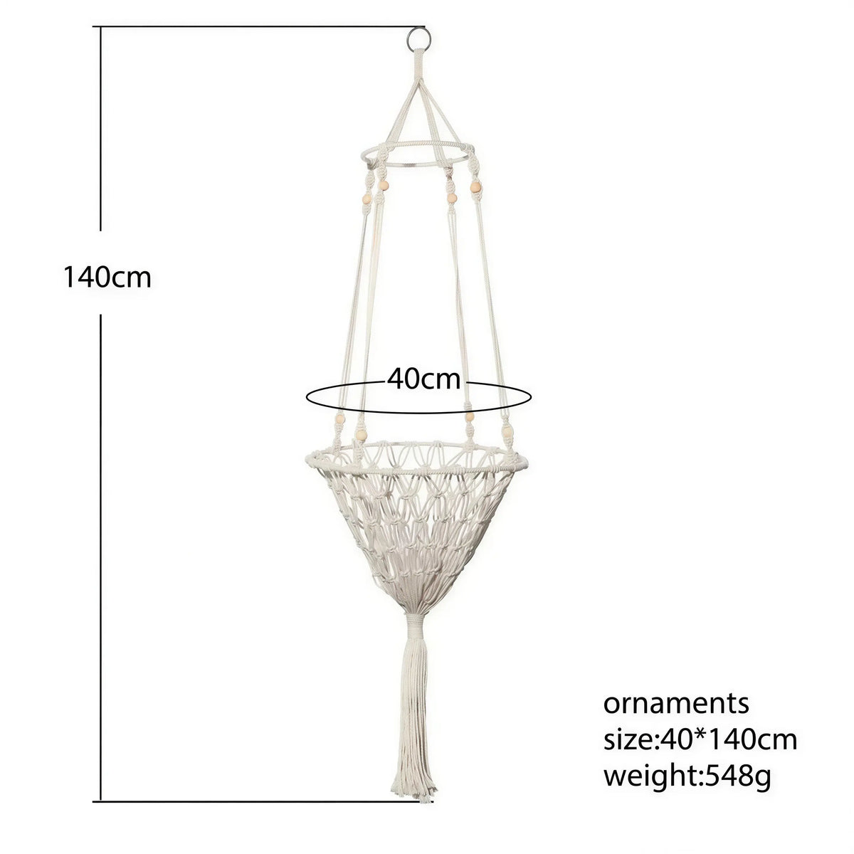 Panier Suspendu Macramé pour Chat Pour toi Mon chat