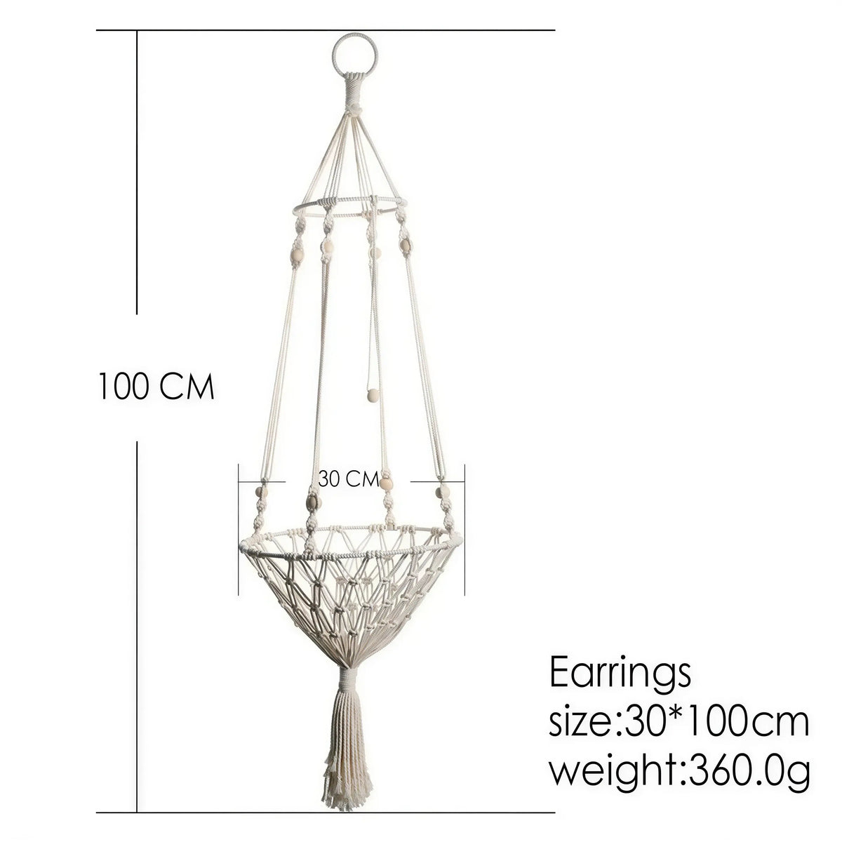 Panier Suspendu Macramé pour Chat Pour toi Mon chat